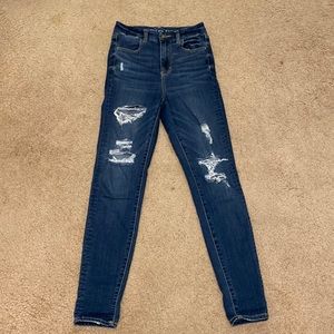 American eagle ripped jeans size 4
